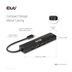 Club3D hub USB-C, 6-in-1 Hub s HDMI 8K30Hz, 2xUSB Type-A, RJ45 a 2xUSB Type-C, Data a PD nabíjení 100W