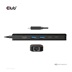 Club3D hub USB-C, 6-in-1 Hub s HDMI 8K30Hz, 2xUSB Type-A, RJ45 a 2xUSB Type-C, Data a PD nabíjení 100W