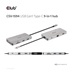Club3D hub USB-C, 9-in-1 hub s HDMI, VGA, 2x USB Gen1 Type-A, RJ45, 100W PD