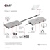 Club3D hub USB-C, 9-in-1 hub s HDMI, VGA, 2x USB Gen1 Type-A, RJ45, 100W PD