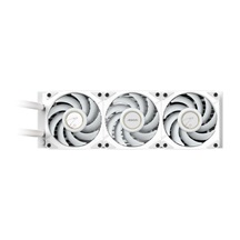 GIGABYTE vodní chladič AORUS WATERFORCE X II 360I, 3x 120mm, ARGB, LCD Displej, LGA1851, AM5, Bílá