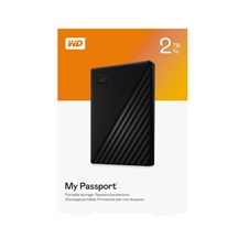 WD My Passport Portable 2TB, Externí HDD, USB 3.0, černá