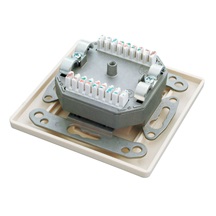 Solarix Zásuvka Solarix CAT6 STP 2 x RJ45 pod omítku bílá SX9-2-6-STP-WH