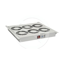 Solarix Ventilační jednotka univerzální 2 ventilátorů s termostatem RAL7035 do stropu i do dna VJ-R2