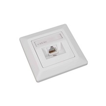 Solarix Zásuvka Solarix CAT5E STP 1 x RJ45 pod omítku bílá SX9-1-5E-STP-WH