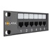 Solarix 19" patch panel Solarix 24 x RJ45 CAT6 UTP 350 MHz černý 1U SX24-6-UTP-BK