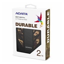ADATA Externí HDD 2TB 2,5" USB 3.1 DashDrive Durable HD710M Pro, kamufláž (gumový, nárazu/vodě/prachu odolný)