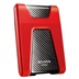ADATA Externí HDD 2TB USB 3.1 DashDrive Durable HD650, červený (gumový, nárazu odolný)