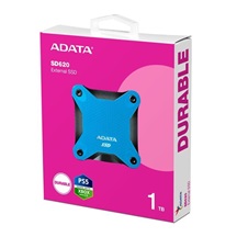 ADATA Externí SSD 1TB SD620, USB Micro-B, USB 3.2 Gen 2, R:520/W:460MB/s, modrá