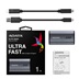 ADATA Externí SSD 1TB SE880, USB-C 3.2 Gen 2x2, R:2000/W:2000MB/s, šedá