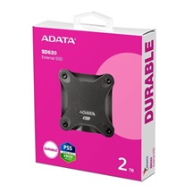 ADATA Externí SSD 2TB SD620, USB Micro-B, USB 3.2 Gen 2, R:520/W:460MB/s, černá