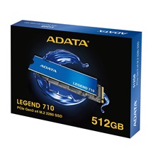 ADATA SSD 512GB LEGEND 710 PCIe Gen3x4 M.2 2280 (R:2400/ W:1800MB/s)