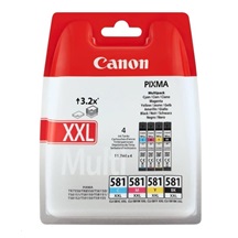 Canon CARTRIDGE CLI-581XXL C/M/Y/BK MultiPack pro PIXMA TS615x, TS625x, TS635x, TS815x, TS825x, TS8350 (600 str.)