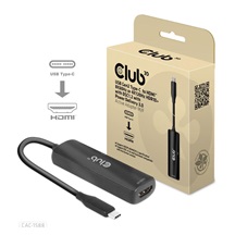 Club3D Adaptér USB-C na HDMI 8K60Hz/4K120Hz, Active Adapter M/F, PD 3.0, HDR10+ a DSC 1.2