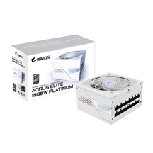 GIGABYTE zdroj AE1000PM PG5, 1000W, 80+ Platinum, 120mm fan, bílá