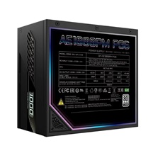 GIGABYTE zdroj AE1000PM PG5, 1000W, 80+ Platinum, 120mm fan, černá