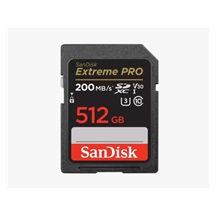 SanDisk SDXC karta 512GB Extreme PRO (200 MB/s Class 10, UHS-I U3 V30)