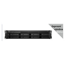 Synology RS1221+ RackStation (4C/Ryzen V1500B/2,2GHz/4GBRAM/8xSATA/2xUSB3.2/4xGbE/1xPCIe)