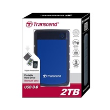 TRANSCEND externí HDD 2,5" USB 3.0 StoreJet 25H3B, 4TB, Blue (nárazuvzdorný)