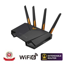 ASUS TUF-AX4200 (AX4200) WiFi 6 Extendable Gaming Router, 2.5G port, AiMesh, 4G/5G Mobile Tethering