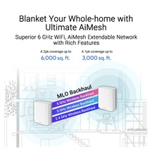 ASUS ZenWifi BT10 1-pack, WiFi7 Extendable Router, AiMesh, 2x WAN/LAN, 1x LAN, 1x 3.0
