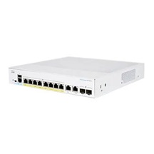 Cisco switch CBS350-8P-2G-UK (8xGbE,2xGbE/SFP combo,8xPoE+,67W,fanless) - REFRESH