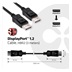 Club3D Kabel certifikovaný DisplayPort 1.2, 4K60Hz UHD (M/M), 3m, 30 AWG