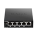D-Link DGS-1005P 5-port Gigabit Desktop PoE+ Switch, 4 porty jsou PoE+, PoE budget 60W