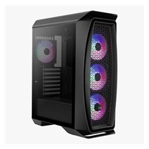 AEROCOOL skříň Aero One Frost ML G, Mid tower, 2x USB 3.0, 2x audio, 4x 120mm RGB Fan, bez zdroje