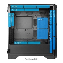 CHIEFTEC skříň APEX AIR, E-ATX, 1x USB-C 3.2, 2x USB 3.0, 3x 140mm Fan, černá