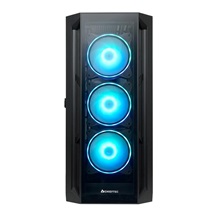 CHIEFTEC skříň APEX, E-ATX, 1x USB-C 3.2, 2x USB 3.0, 4x 120mm ARGB Fan, ARGB Hub, černá