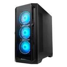 CHIEFTEC skříň APEX, E-ATX, 1x USB-C 3.2, 2x USB 3.0, 4x 120mm ARGB Fan, ARGB Hub, černá