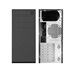 CHIEFTEC skříň Elox Series HC-10B, Miditower, USB 3.0, Black with Hair brush design front panel, bez zdroje
