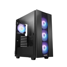 CHIEFTEC skříň HUNTER 2, ATX, 1x USB-C, 1x USB 3.1, 4x 120mm ARGB Fan, ARGB Hub, černá