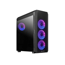 CHIEFTEC skříň SCORPION 4, ATX, 1x USB-C 3.2, 2x USB 3.1, 4x 120mm ARGB Fan, ARGB Hub, černá