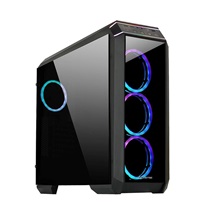 CHIEFTEC skříň STALLION II, ATX, 1x USB-C 3.2, 2x USB 3.1, 1x USB 2.0, 4x 120mm RGB Fan, černá