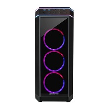 CHIEFTEC skříň STALLION II, ATX, 1x USB-C 3.2, 2x USB 3.1, 1x USB 2.0, 4x 120mm RGB Fan, černá