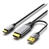 PREMIUMCORD Adaptér HDMI 2.0 na USB-C, 4K@60Hz, 2m
