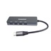 PREMIUMCORD Hub USB-C na 4x USB 3.2 Typ-C, 5G SuperSpeed, Aluminum