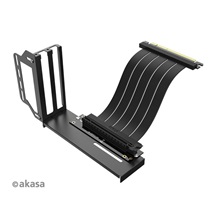 AKASA Riser black Pro, vertikálni VGA držák