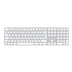 Apple Magic Keyboard Numeric Touch ID/Bezdrátová Bluetooth/CZ layout/Bílá