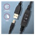 AXAGON ADR-220B, USB 2.0 A-M -> B-M aktivní propojovací / repeater kabel, 20m