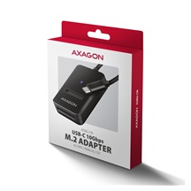 AXAGON ADM2-CM USB-C 10Gbps - M.2 NVMe & SATA SSD adaptér, kabel USB-C 10cm