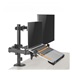 Držák monitoru Brateck LDT66-C024ML jedno kloubové rameno + jeden držák laptopu vedle sebe na tyčové