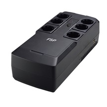 FSP UPS NanoFit 600, 600 VA / 360 W, 2xUSB power, LED, offline