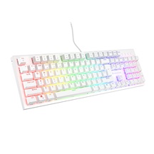 Genesis herní mechanická klávesnice THOR 303/RGB/Outemu Brown/Drátová USB/US layout/Bílá