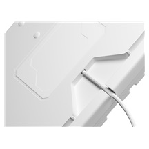 Genesis herní mechanická klávesnice THOR 303/RGB/Outemu Peach Silent/Drátová USB/US layout/Bílá