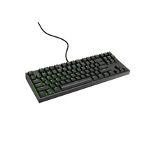 Genesis herní mechanická klávesnice THOR 404/RGB/Gateron Yellow Pro/Drátová USB/US layout/Černá