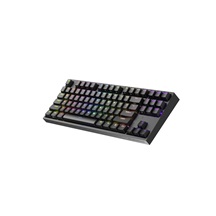 Genesis herní mechanická klávesnice THOR 404/RGB/Gateron Yellow Pro/Drátová USB/US layout/Černá