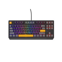Genesis herní klávesnice THOR 230/TKL/RGB/Outemu Red/Drátová USB/US layout/Anchor Positive Šedá